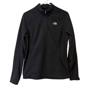 The North Face Womens
Fleece 1/4 Zip Pullover Black
Size L Microfleece